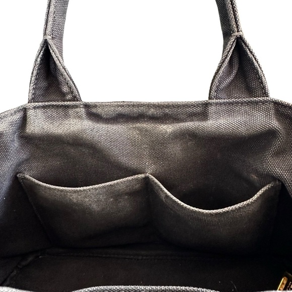 Authentic PRADA Triple Studded Black Denim Canapa Mini Tote Bag - Picture 14 of 14